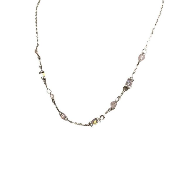 Fashionable Simple Necklace in Silver Tone - Picture 5 of 5